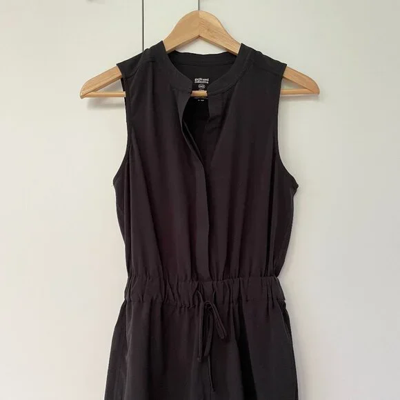 Girlfriend Collective Stretch Woven Sleeveless Romper XXS - Picture 2 of 5